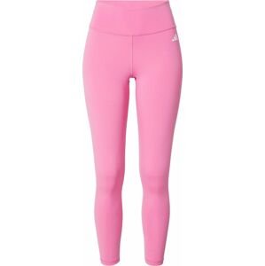 ADIDAS PERFORMANCE Sportovní kalhoty světle růžová / bílá