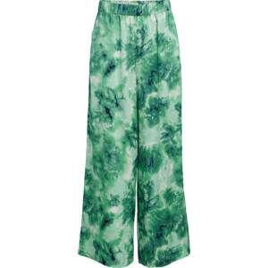 OBJECT Kalhoty 'Sumail' zelená / pastelově zelená / světle zelená / bílá