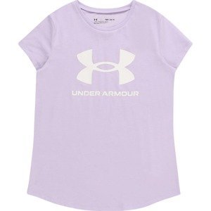 UNDER ARMOUR Funkční tričko světle fialová / bílá