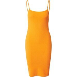 Calvin Klein Jeans Letní šaty oranžová / bílá