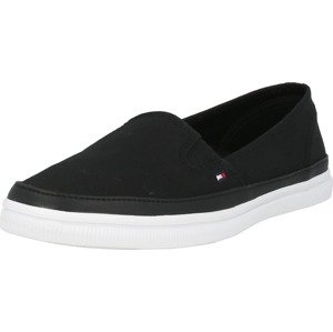 TOMMY HILFIGER Slip on boty 'ESSENTIAL ' červená / černá / bílá