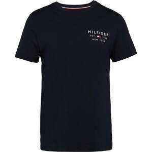 TOMMY HILFIGER Tričko červená / černá / bílá