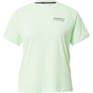 new balance Funkční tričko 'Accelerate Pacer' pastelově zelená / černá