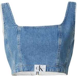 Calvin Klein Jeans Top modrá džínovina