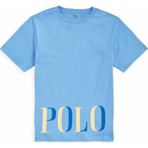 Polo Ralph Lauren Tričko modrá / světlemodrá / pastelově žlutá