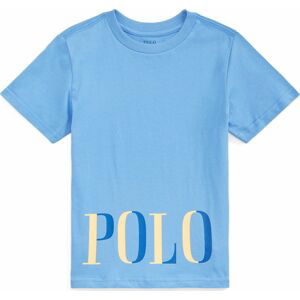 Polo Ralph Lauren Tričko nebeská modř / světlemodrá / žlutá