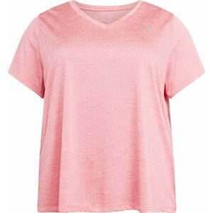 UNDER ARMOUR Funkční tričko šedá / světle růžová