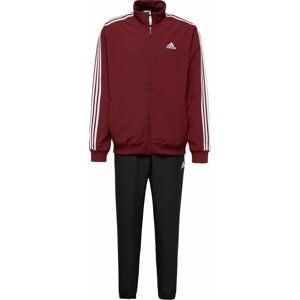 ADIDAS SPORTSWEAR Tepláková souprava tmavě červená / černá / bílá