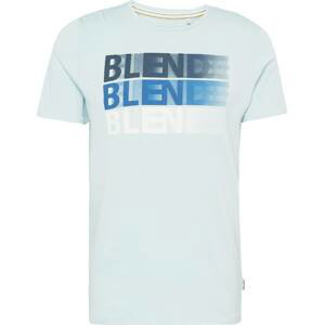 BLEND Tričko modrá / marine modrá / světlemodrá / offwhite