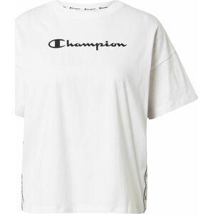 Champion Authentic Athletic Apparel Tričko černá / bílá