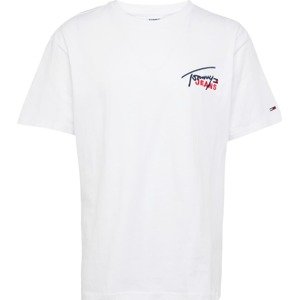 Tommy Jeans Tričko marine modrá / červená / bílá