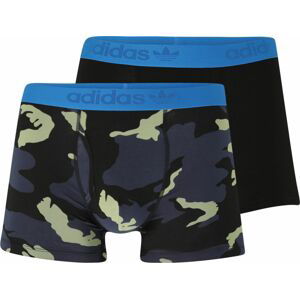 ADIDAS ORIGINALS Boxerky nebeská modř / tmavě šedá / světle zelená / černá