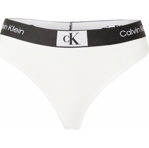 Calvin Klein Underwear Tanga černá / bílá