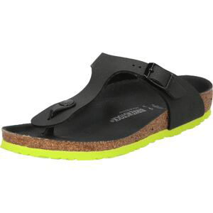 BIRKENSTOCK Otevřená obuv 'Gizeh' černá