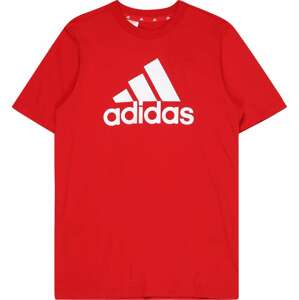 ADIDAS SPORTSWEAR Funkční tričko červená / bílá