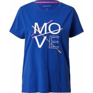 ESPRIT SPORT Funkční tričko královská modrá / oranžová / pink / bílá