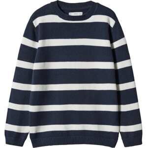 MANGO KIDS Mikina 'Wally 4' marine modrá / bílá