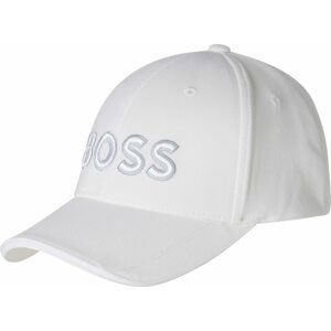 BOSS Black Kšiltovka stříbrně šedá / offwhite