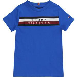 TOMMY HILFIGER Tričko námořnická modř / kobaltová modř / červená / bílá