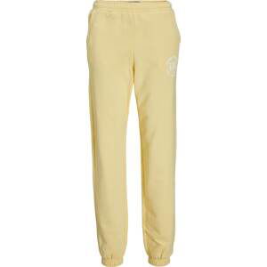 JJXX Kalhoty 'Bianca' světle žlutá / bílá