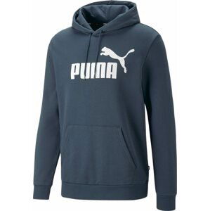 PUMA Sportovní mikina noční modrá / bílá