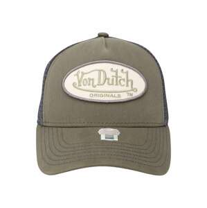 Von Dutch Originals Čepice 'BOSTON' šedá / khaki / barva bílé vlny