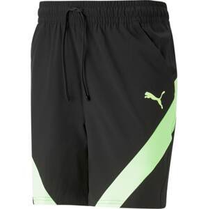 PUMA Sportovní kalhoty 'Fit 7' světle zelená / černá