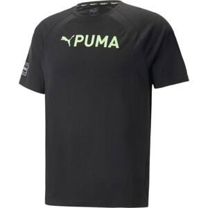 PUMA Funkční tričko světle zelená / černá