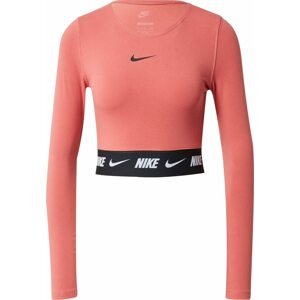 Nike Sportswear Tričko pink / černá / bílá