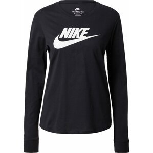 Nike Sportswear Tričko černá / bílá