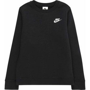 Nike Sportswear Mikina černá / bílá