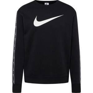 Nike Sportswear Mikina šedá / černá / bílá