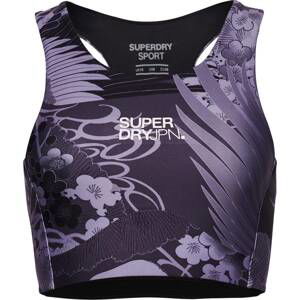 Superdry Sportovní podprsenka šedá / antracitová