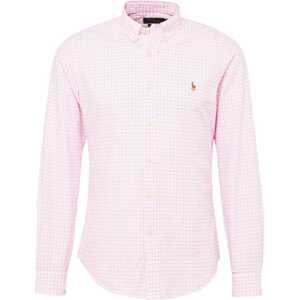 Polo Ralph Lauren Košile karamelová / pink / bílá