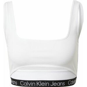 Calvin Klein Jeans Top 'MILANO' černá / bílá