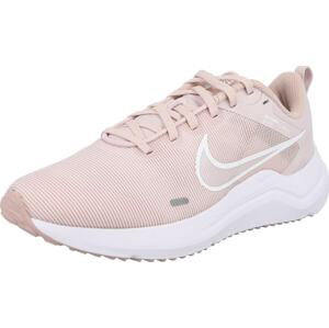 NIKE Běžecká obuv 'Downshifter 12' růžová / bílá
