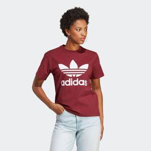 ADIDAS ORIGINALS Tričko tmavě červená / bílá