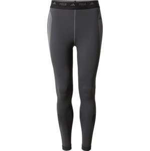 ADIDAS PERFORMANCE Sportovní kalhoty 'Primeknit' šedá / tmavě šedá / černá