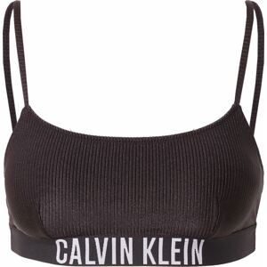 Calvin Klein Swimwear Horní díl plavek černá / bílá