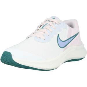 NIKE Sportovní boty 'Star Runner 3' modrá / pastelová modrá / jedle / pastelově růžová