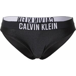 Calvin Klein Swimwear Spodní díl plavek černá / offwhite