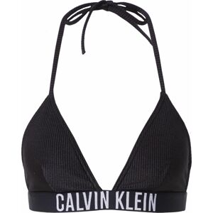 Calvin Klein Swimwear Horní díl plavek černá / bílá