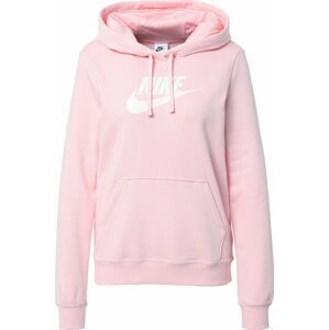 Nike Sportswear Mikina světle růžová / bílá