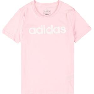 ADIDAS SPORTSWEAR Funkční tričko růžová / bílá