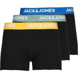 JACK & JONES Boxerky modrá / žlutá / mátová / černá / bílá