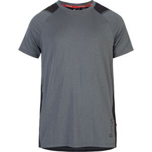 Spyder Funkční tričko tmavě šedá / krvavě červená / černá