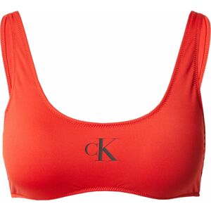 Calvin Klein Swimwear Horní díl plavek červená / černá