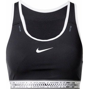 NIKE Sportovní podprsenka černá / bílá