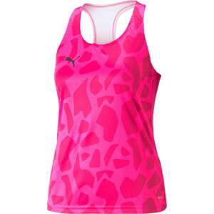 PUMA Sportovní top pink / tmavě růžová / černá