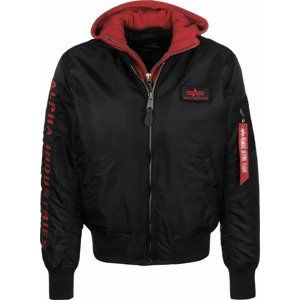 ALPHA INDUSTRIES Přechodná bunda 'MA-1 D-Tec SE' červená / černá